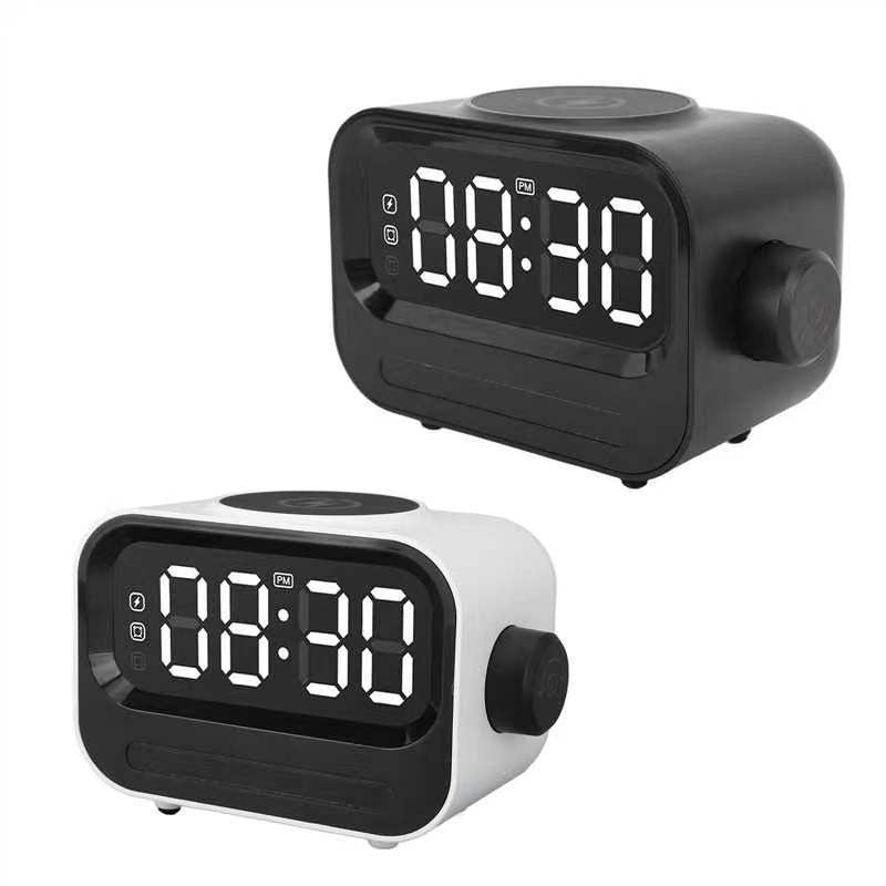 Réveil enceinte Bluetooth avec chargeur sans fil 15 W