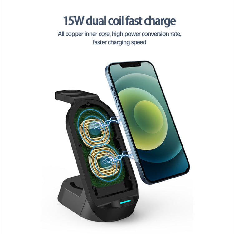Four-In-One Wireless Charger For Apple Mobile Phone Watch Headset All-In-One Wireless Charger