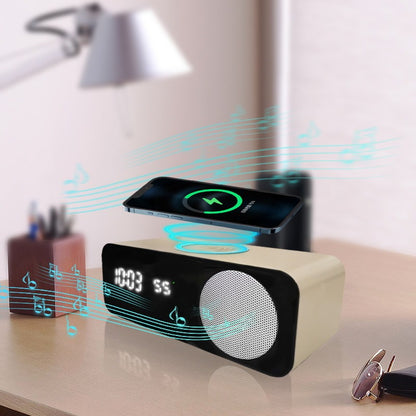 Enceinte Bluetooth avec horloge et charge sans fil