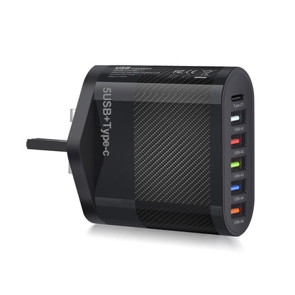 Chargeur secteur 6 ports : 5 USB et 1 USB-C
