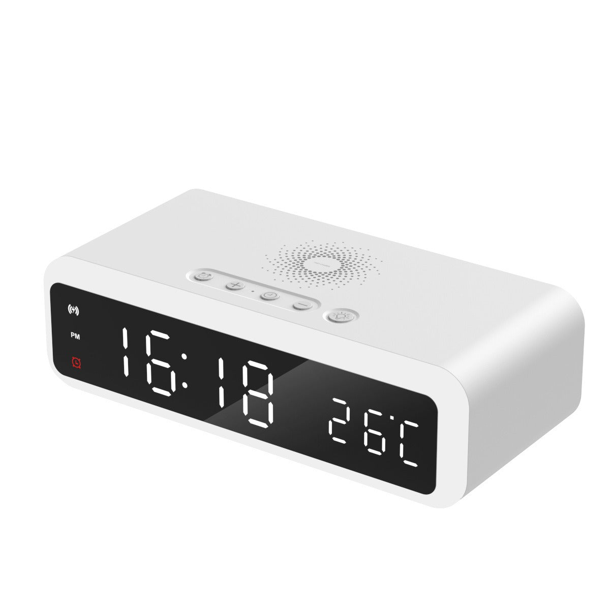 Réveil thermomètre avec chargeur sans fil 15 W et veilleuse