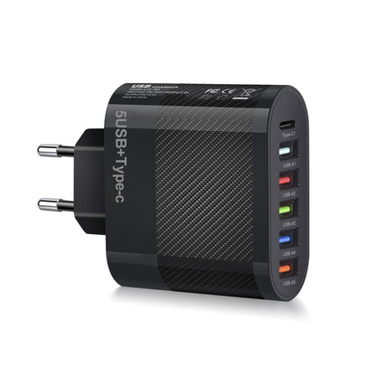 Chargeur secteur 6 ports : 5 USB et 1 USB-C