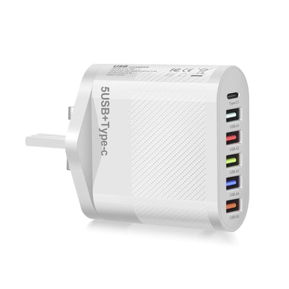 Chargeur secteur 6 ports : 5 USB et 1 USB-C