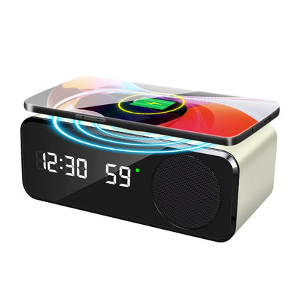 Enceinte Bluetooth avec horloge et charge sans fil