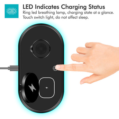 Magsafe 3 In 1 Wireless Charger For Apple iPhone 12 Mobile Phone Wireless Charging Magnetic Suction Wireless Charger