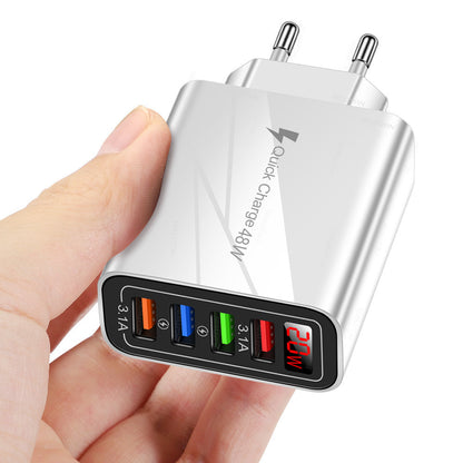 Chargeur mural 4 USB avec affichage numérique, 3,1 A