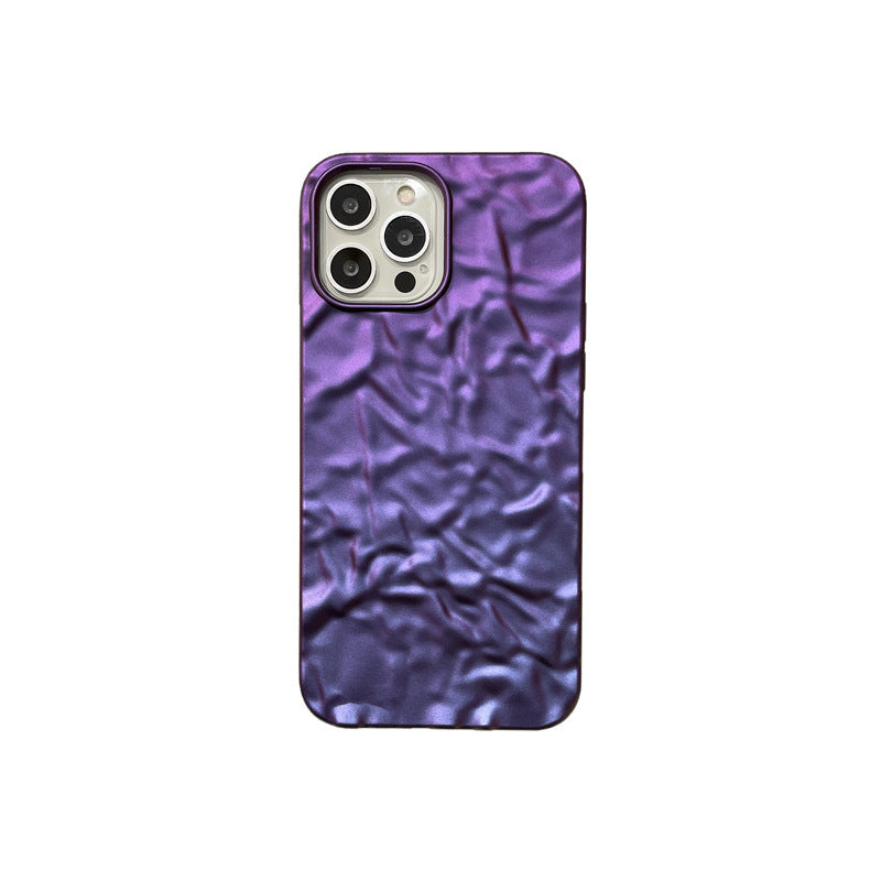 Coque motif origami métallisé pour iPhone et Huawei