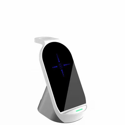 3-In-1 Wireless Charger For Apple Mobile Phone Watch Headset Vertical Wireless Charging Three-In-One Fast Charge